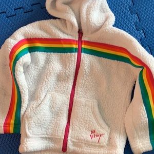 Betsy Johnson size 6 fleece zip up